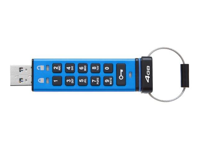 KINGSTON 4GB Keypad USB 3.0 256bit AES Hardware | DT20004GB