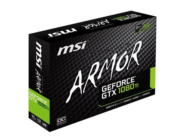 MSI GTX 1080 Ti ARMOR 11G OC 11GB GDDR5X | V360-010R