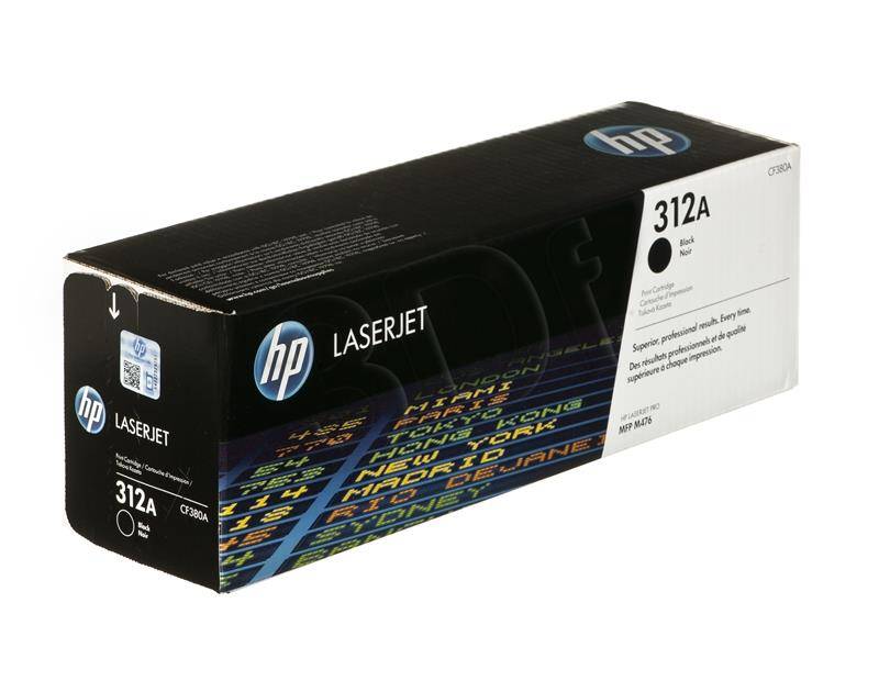 HP 312A Black Original LaserJet Toner Cartridge | CF380A