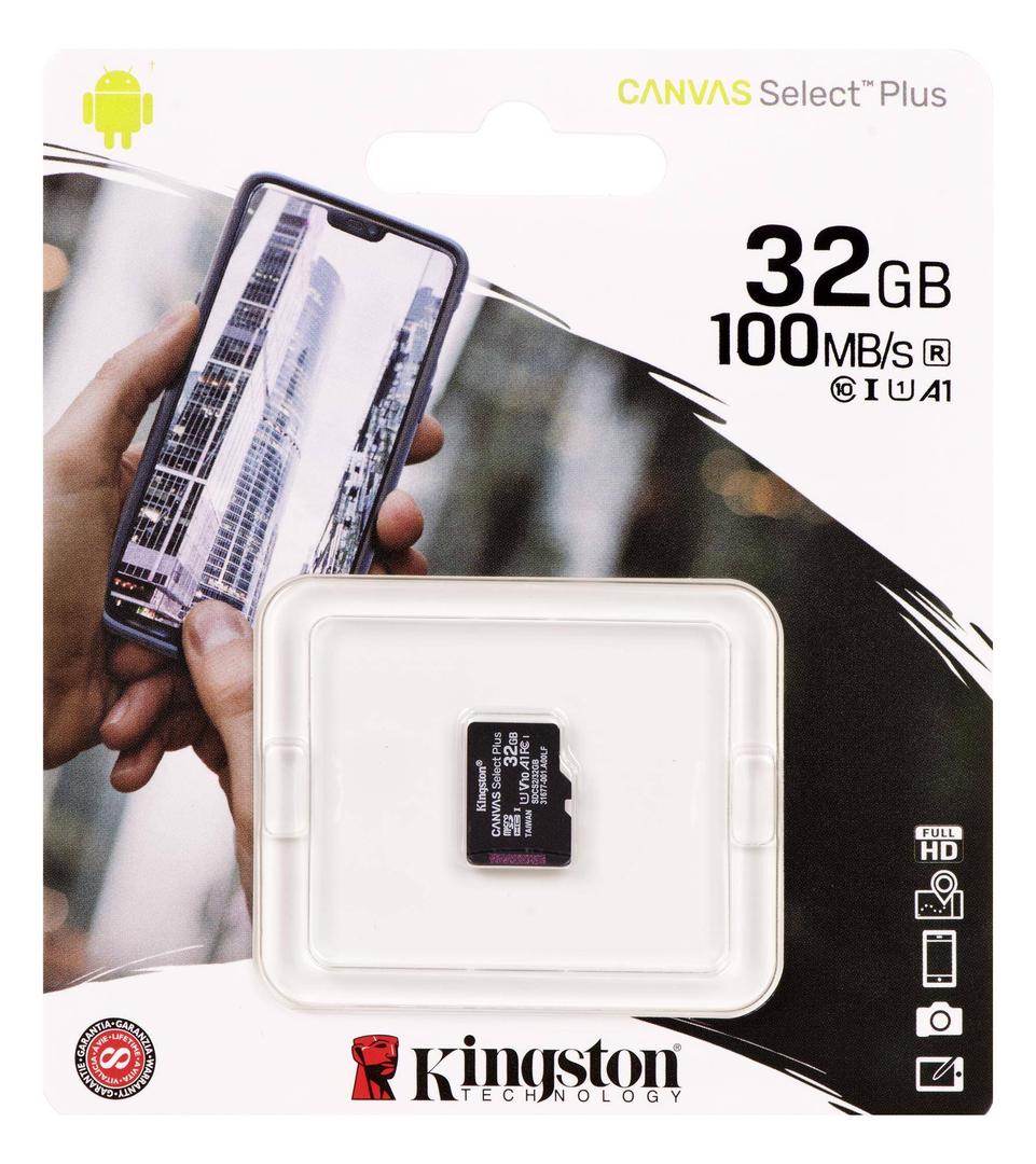 Карта памяти microsd kingston 32gb canvas select plus промо okko sdcs2ok