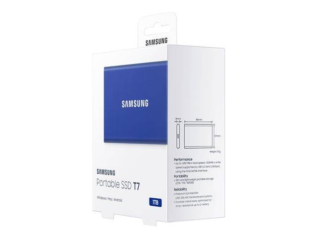 Samsung Portable SSD T7 blue 1TB USB-C | MU-PC1T0HWW