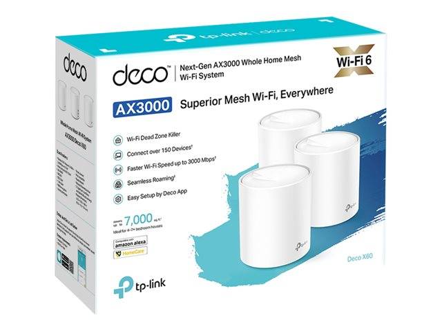 TP-Link Deco X60 Wi-Fi system 3x | DECO X60(3-PACK)