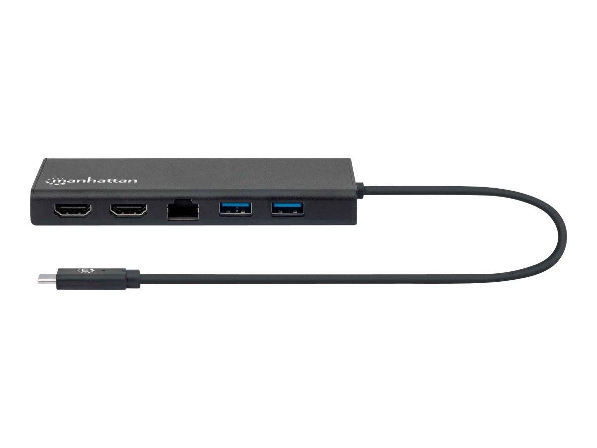 Manhattan USB-C DockHub, Ports (x6): Ethernet, HDMI | 152747