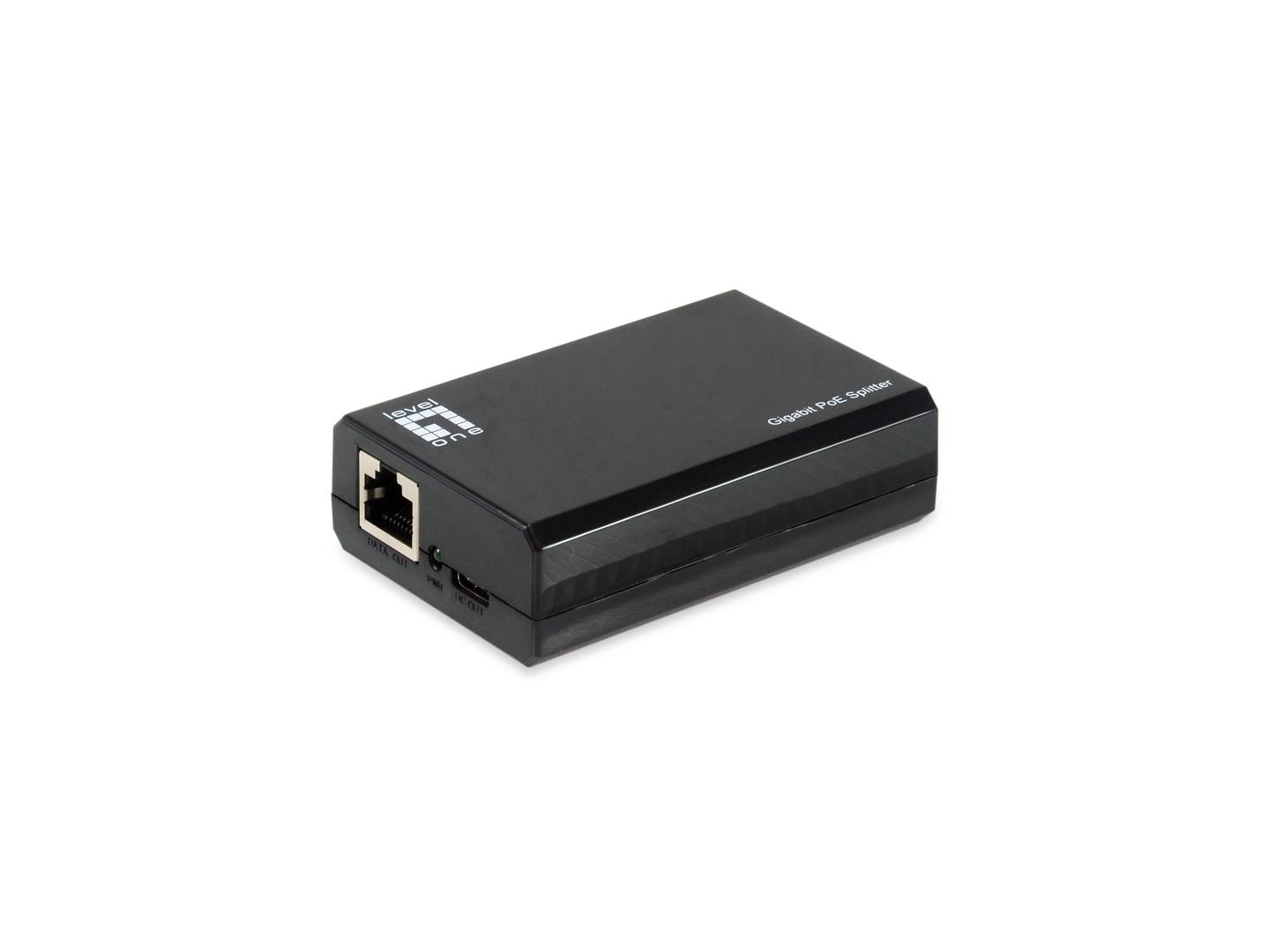 LevelOne Gigabit PoE bt to USB-C PD 3.0 Splitter. | POS-5001