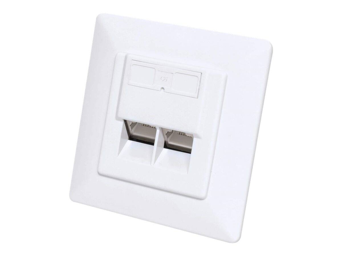 Intellinet - Wall plate - Cat6a 10G - with labeling wind | 771917