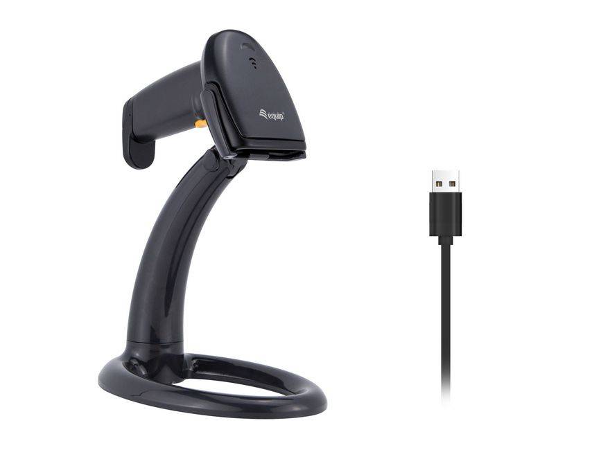 Equip USB 1D Barcode Scanner, with Stand | 351020