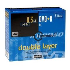 Intenso 5 x DVD+R DL 8.5 GB 8x jewel case 4311245