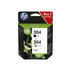 HP 304 Combo Pack 2-pack black, dye-based 3JB05AE301