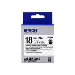 Epson LabelWorks LK-5TBN Black on clear Roll C53S655008