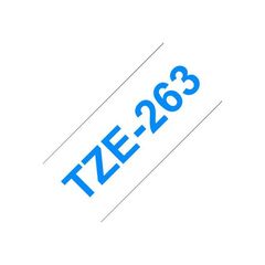 Brother TZe-263 Blue on white Roll (3.6 cm x 8 m) TZE263