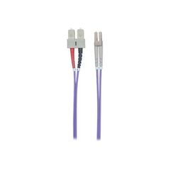 Intellinet Fibre Optic Patch Cable, OM4, LC/SC, 3m, Viol | 750936