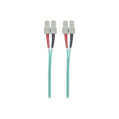 Intellinet Fibre Optic Patch Cable, OM3, SC/SC, 5m, Aqua | 750844
