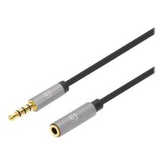 Manhattan Stereo Audio 3.5mm Extension Cable, 2m, Male/F | 356039