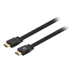 Manhattan HDMI Cable with Ethernet (Flat), 4K@60Hz (Prem | 355612
