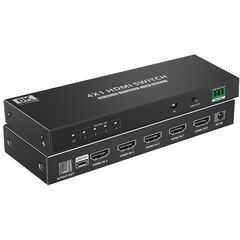 Techly 4x1 HDMI 2.1 8K 3D Switch with Optical SPDIF | IDATA-HDMI-2148KT, image 