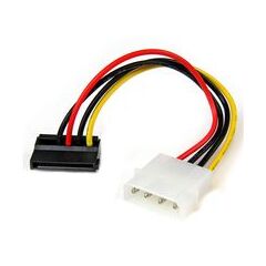 StarTech.com 6in 4 Pin Molex to Left Angle SATA Power Cable Adapter  (SATAPOWADPL), image 