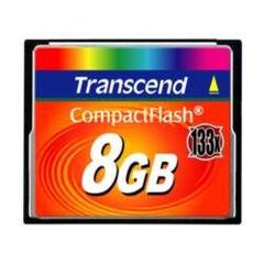 Transcend Flash memory card  8GB 133x CompactFlash (TS8GCF133), image 