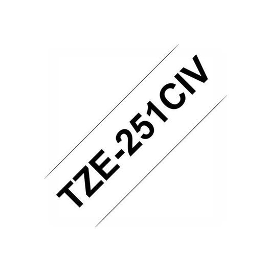 Brother TZ251CIV Black on white Roll   | TZE251CIV