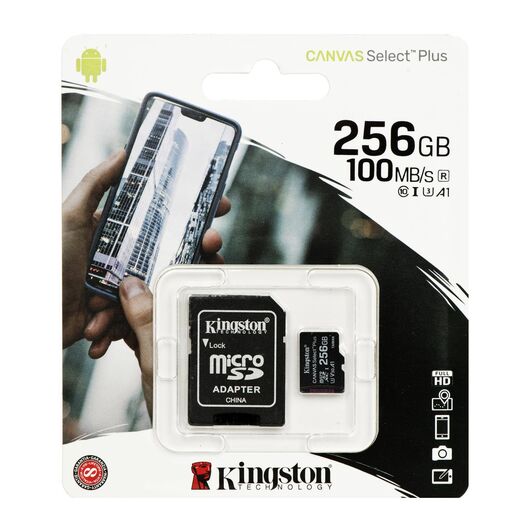 Kingston Canvas Select Plus Flash memory 256GB  A1  SDCS2256GB