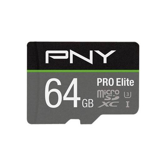 PNY PRO Elite Flash memory card 64GB P-SDU64GV31100PRO-GE