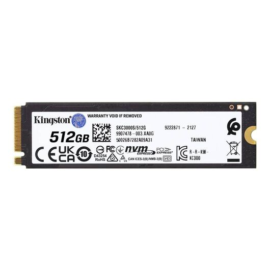 Kingston KC3000 Solid state drive 512 GB SKC3000S 1024G