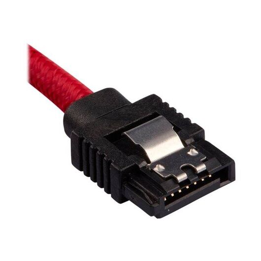 CORSAIR Premium Sleeved SATA cable Serial ATA red (pack of 2)