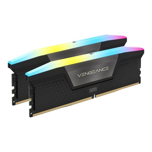CORSAIR Vengeance RGB DDR5 kit 32 GB: 2 x 16 black
