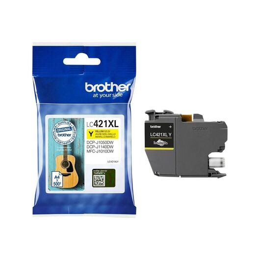 Brother LC421XLY High Yield yellow original ink LC421XLY