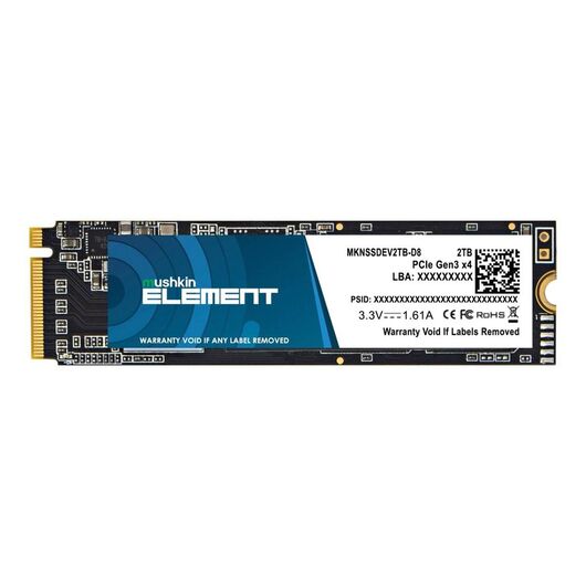Mushkin ELEMENT SSD 2 TB internal M.2 2280 PCIe MKNSSDEV2TBD8