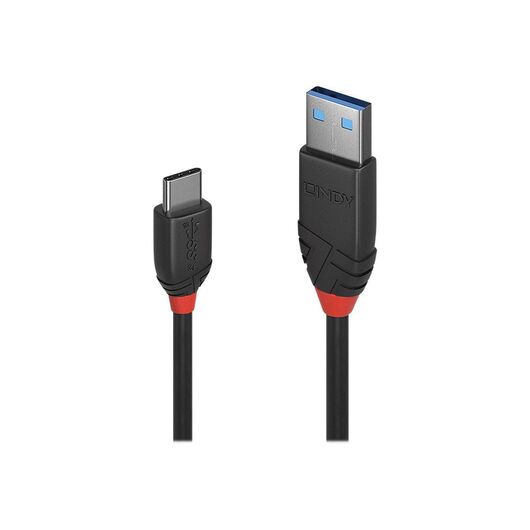 Lindy Black Line USB cable USBC (M) to USB Type A (M) 36917