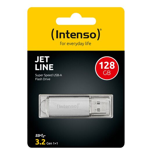 Intenso Jet Line 128GB, USB-A 3.2 Gen 1 (3.1 Gen 1),  Silver 3541491