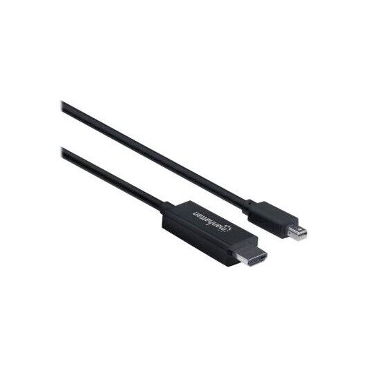 Manhattan Mini DisplayPort 1.1 to HDMI Cable, 1080p@60Hz | 153232