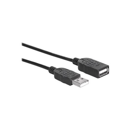 Manhattan USB-A to USB-A Extension Cable, 1.8m, Male to  | 338653