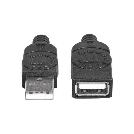 Manhattan USB-A to USB-A Extension Cable, 1.8m, Male to  | 338653