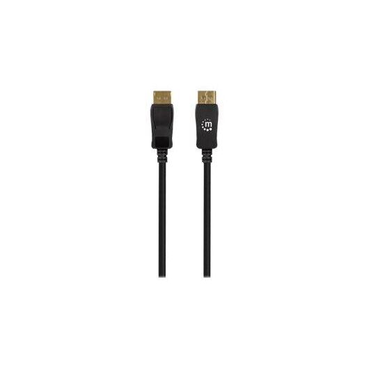 Manhattan DisplayPort 1.4 Cable, 8K@60hz, 3m, Braided Ca | 353625