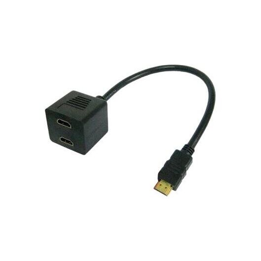 Techly Video Splitter Cable HDMI M to 2 x HDMI  | ICOC-HDMI-F-002