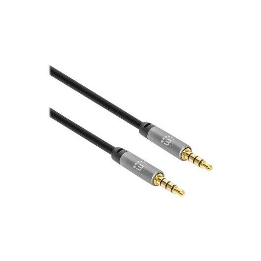 Manhattan Stereo Audio 3.5mm Cable, 2m, Male/Male, Slim  | 355995