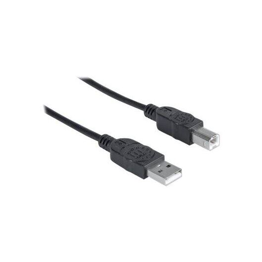 Manhattan USB-A to USB-B Cable, 3m, Male to Male, 480 Mb | 333382