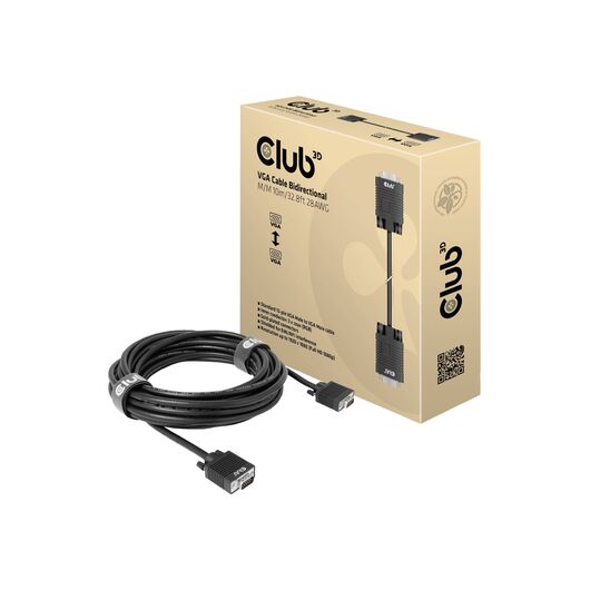 Club 3D - VGA cable - HD-15 (VGA) (M) to HD-15 (VGA) ( | CAC-1710