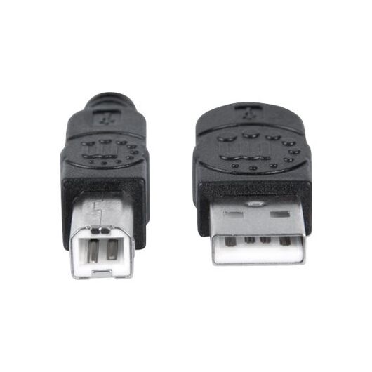 Manhattan USB-A to USB-B Cable, 1.8m, Male to Male, Blac | 333368